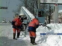 Владивосток оказался парализован из-за снегопада [12.11.2010 11:03]