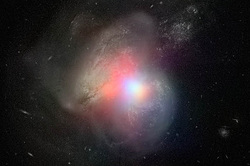 Ученые показали столкновение 2-х галактик [12.01.2015 11:36]