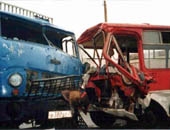 В Швеции грузовик врезался в школьный автобус [13.06.2006 21:23]