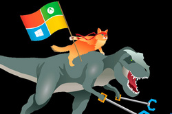 Windows 10 запустил кот на динозавре [28.07.2015 15:51]