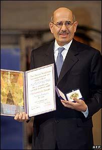 Глава МАГАТЭ получил Нобелевскую премию мира [10.12.2005 20:38]