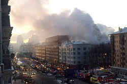В столице России в центре произошел крупный пожар [17.12.2015 09:38]